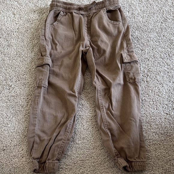 Little Bipsy Other - Little Bipsy Brown Cargo Jogger Pants 5-6T